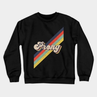 retro vintage color Prong Crewneck Sweatshirt